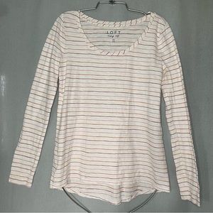 Loft Vintage Soft Striped Long Sleeve Extra Small